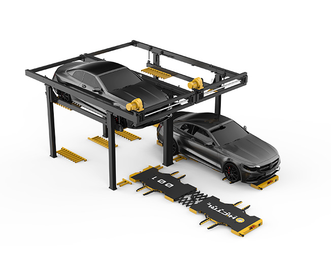 梳齒二層簡易升降智能設備